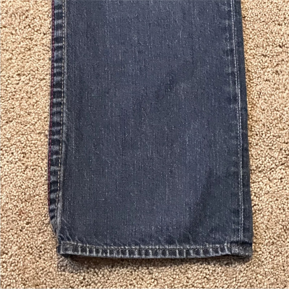 TRUE RELIGION Denim Jeans Blue Men's Size 32 #112790 Straight Leg Distressed EUC - Picture 5 of 16